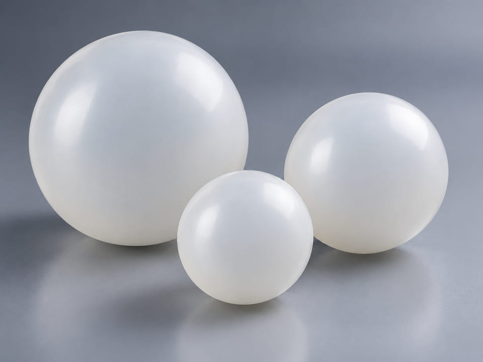 CGI product concept of Polypropylene Balls; illustrative material and geometry