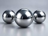 CGI product concept of AISI 52100 Chrome Steel Balls; illustrative material and geometry