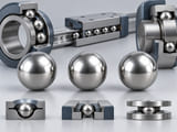 Conceptual CGI: three equally finished solid stainless spheres arranged with small separations, representing specified 302 304 and 304L variants without color coding or labels