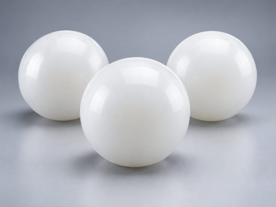 CGI product concept of HDPE Balls; illustrative material and geometry