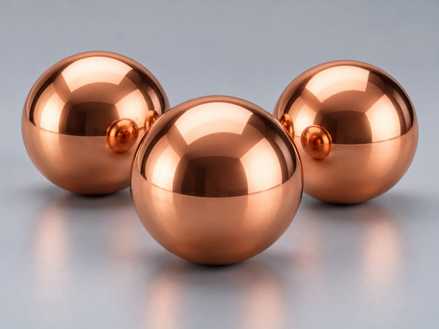 CGI illustration of Pure Copper Balls