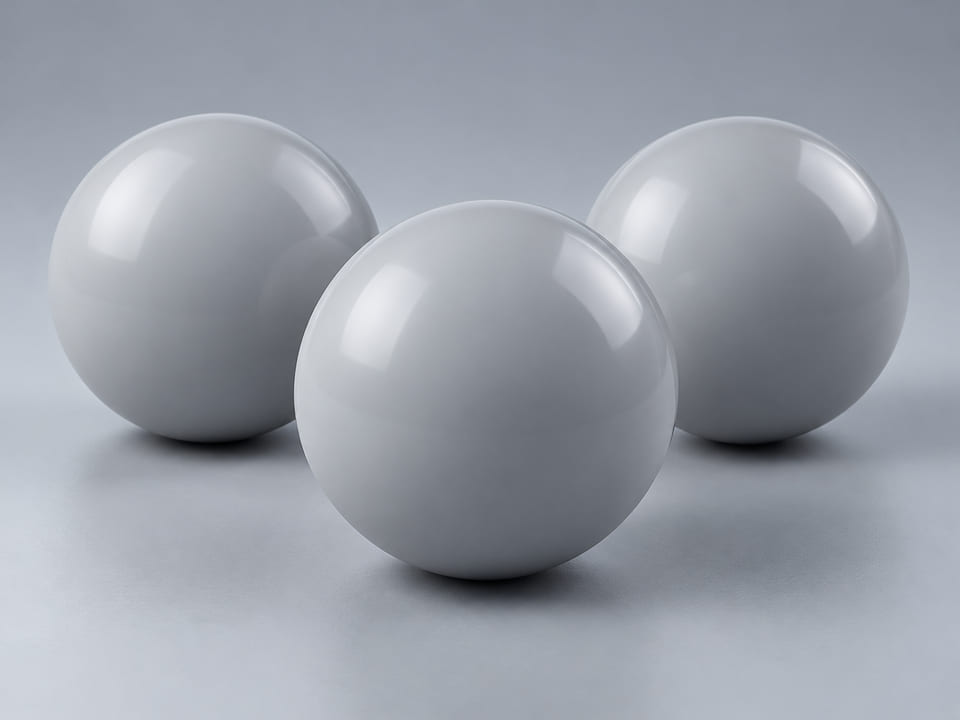 CGI product concept of Rigid PVC Balls; illustrative material and geometry