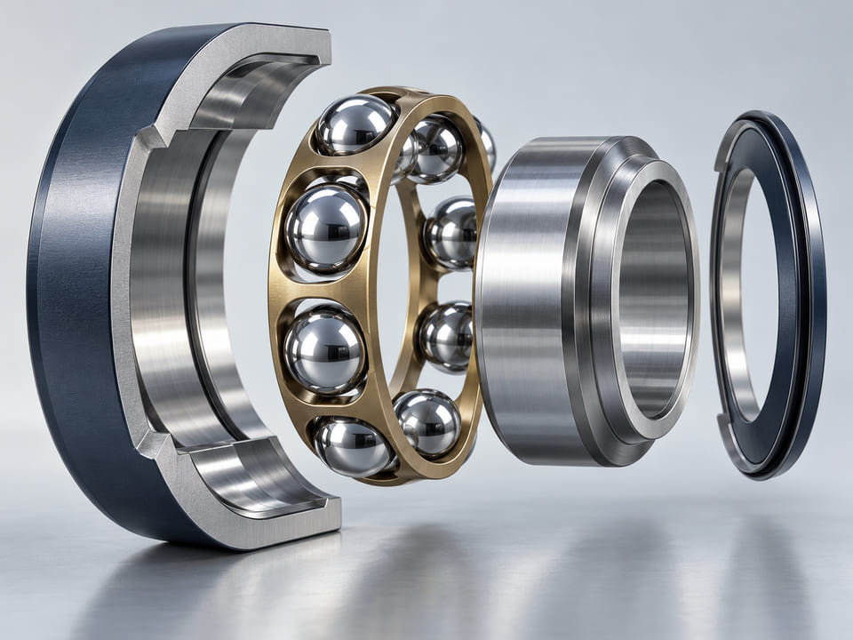 CGI illustration of AISI 52100 Chrome Steel Balls