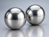 CGI product concept of Stainless Steel Hollow Balls; illustrative material and geometry