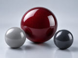 CGI product concept of Optical & Mechanical Trackballs; illustrative material and geometry