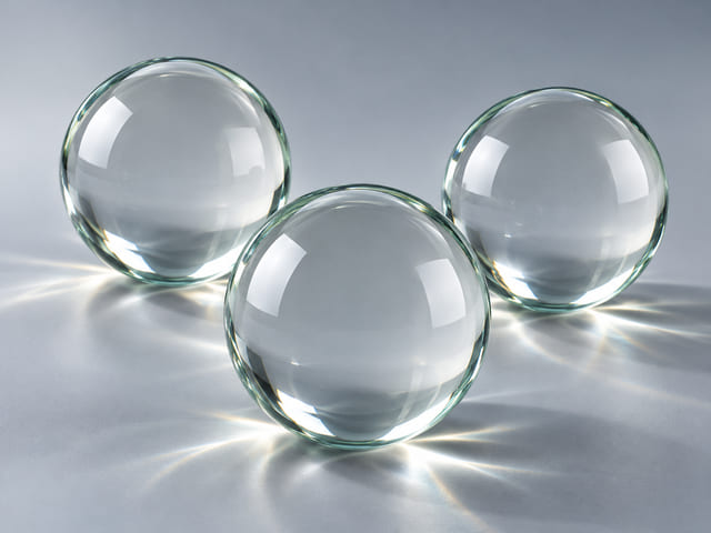 CGI illustration of Soda Lime Glass Balls