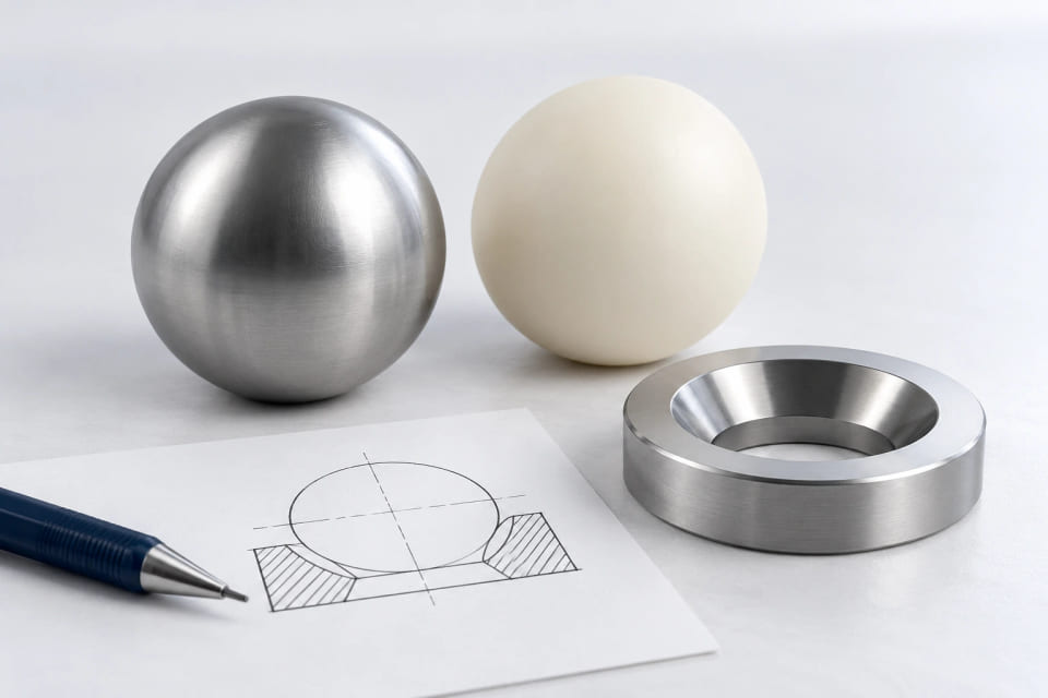 Material candidates beside the intended contact interface