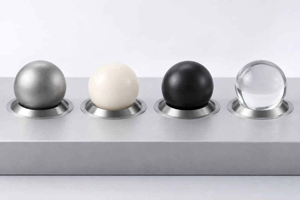 Steel, polymer, ceramic and glass material concepts